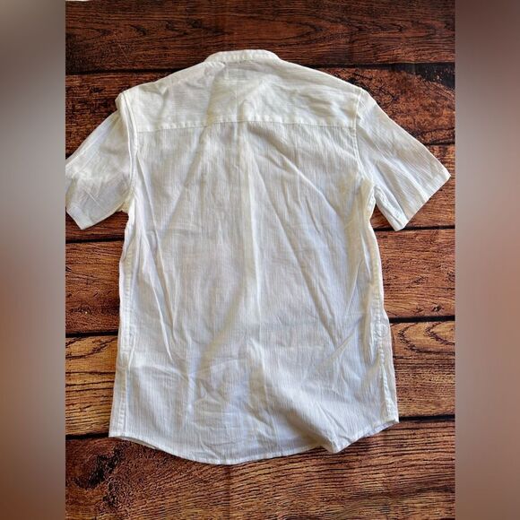 Zara stand collar flowy white button shirt. Size‎ Small - Picture 5 of 13